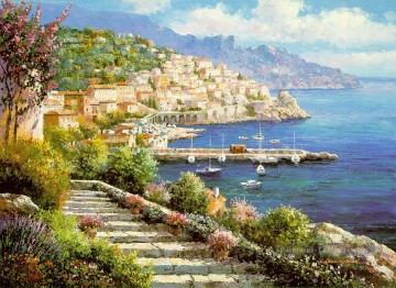  impressionniste - mt027 Impressionniste scène Méditerranée